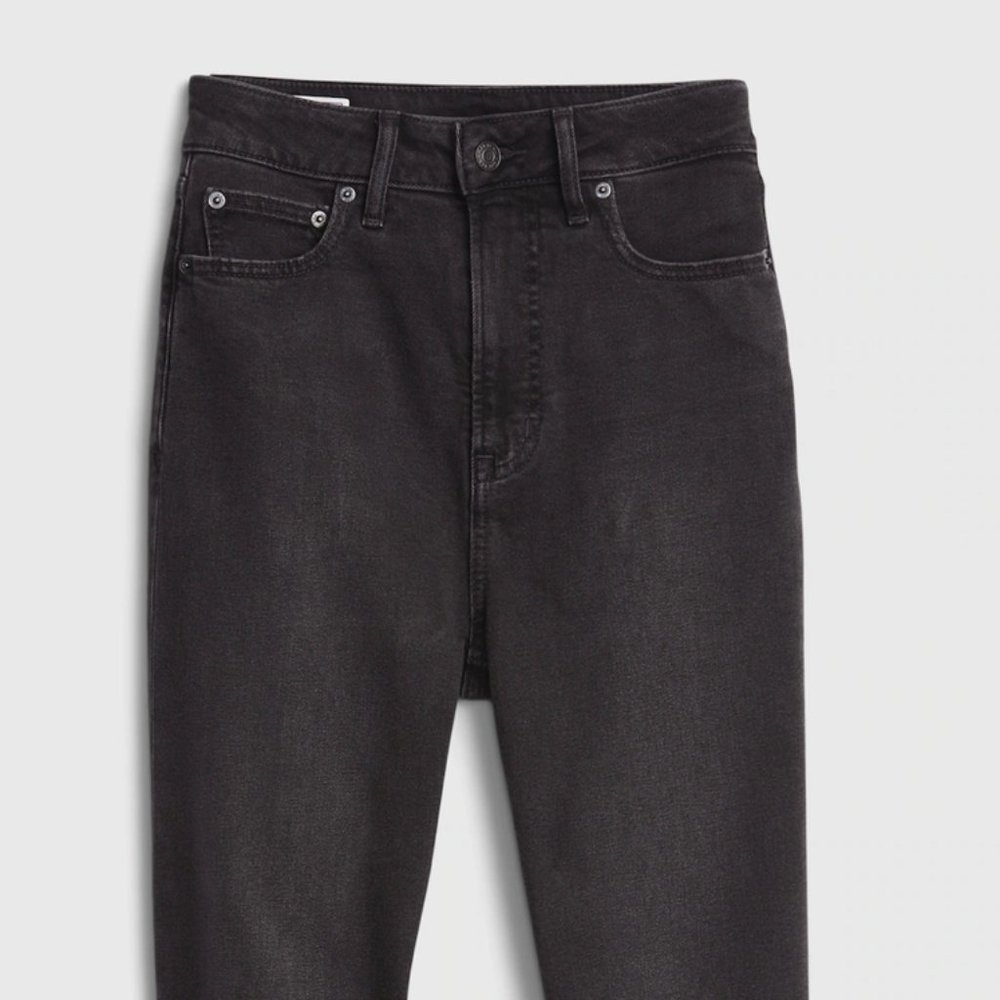 Gap Cheeky Straight High Rise Jeans - Black Size 30 Short (shorter inseam)
